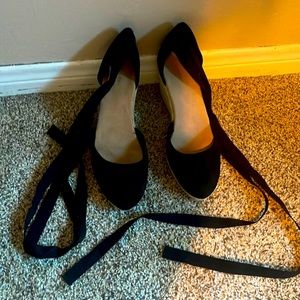 Black wedges worn only once